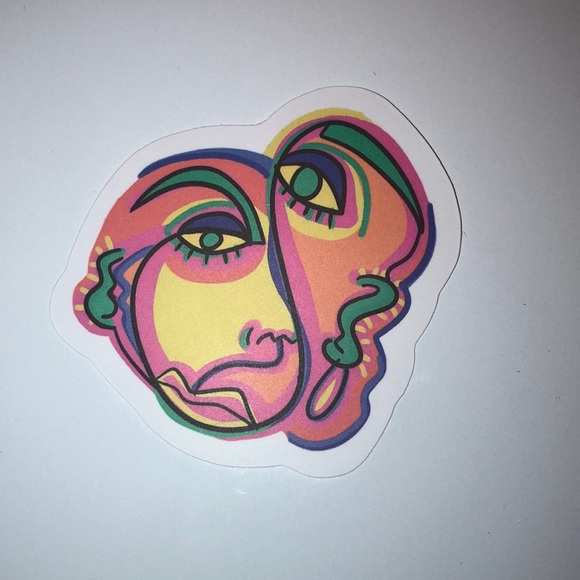 Abstract Face Sticker - Picture 1 of 1